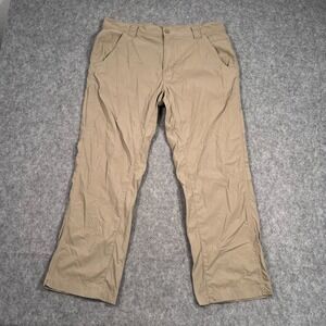Royal Robbins Brown Khaki Lightweight Stretch Nylon Pants Men's Size 36x28*
